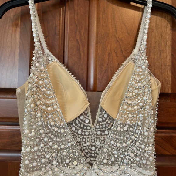 Lulus True Love White Beaded Rhinestone Maxi Dress - Picture 7 of 8